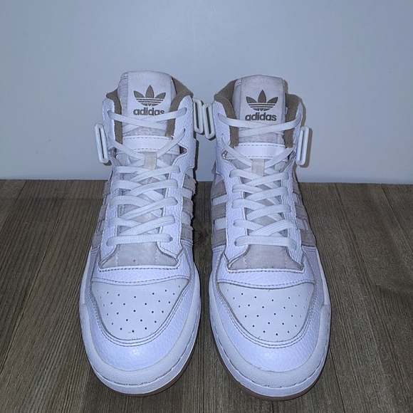 ADIDAS ORIGINALS FORUM MID J WHITE ORBIT GREEN Women's Size 8 - Picture 4 of 14